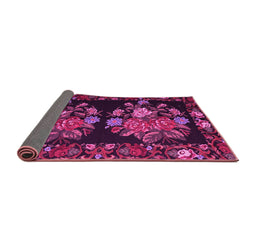 Sideview of Medallion Pink French Rug, tr760pnk