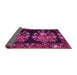 Sideview of Medallion Pink French Rug, tr760pnk