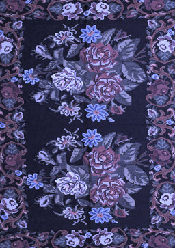 Medallion Blue French Rug, tr760blu