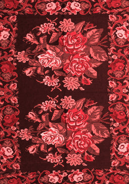 Medallion Red French Area Rugs