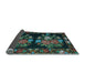 Sideview of Medallion Light Blue French Rug, tr760lblu