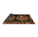 Sideview of Medallion Brown French Rug, tr760brn