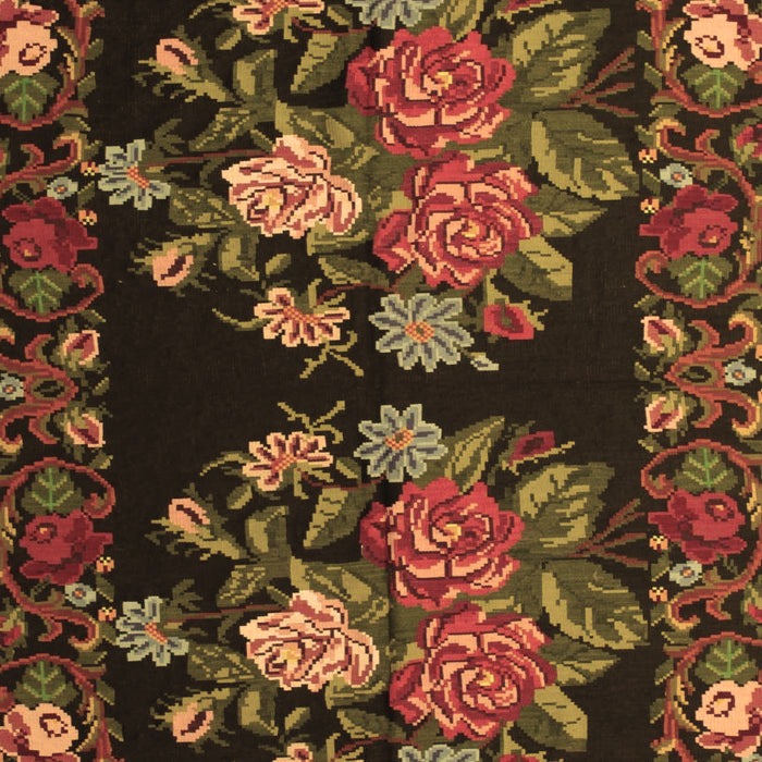 Medallion Brown French Rug, tr760brn