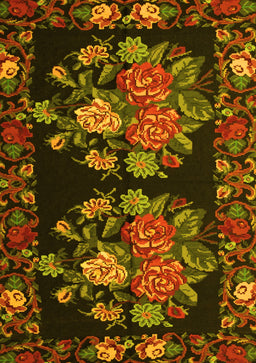 Medallion Yellow French Rug, tr760yw