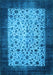 Machine Washable Persian Light Blue Bohemian Rug, wshtr761lblu