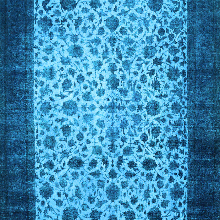 Machine Washable Persian Light Blue Bohemian Rug, wshtr761lblu