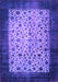 Machine Washable Persian Purple Bohemian Area Rugs, wshtr761pur