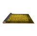 Sideview of Persian Yellow Bohemian Rug, tr761yw