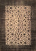 Machine Washable Persian Brown Bohemian Rug, wshtr761brn