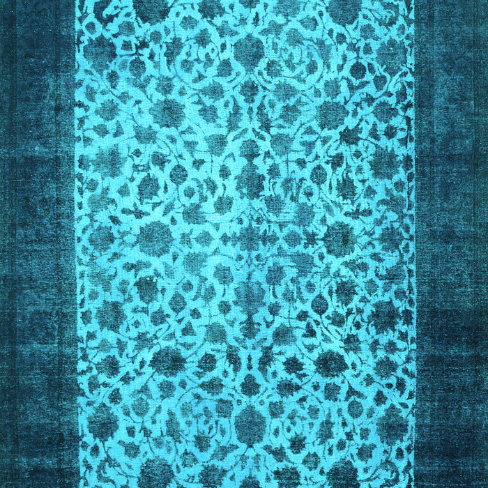 Machine Washable Persian Turquoise Bohemian Area Rugs, wshtr761turq