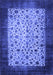 Machine Washable Persian Blue Bohemian Rug, wshtr761blu