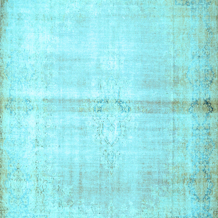 Machine Washable Persian Light Blue Traditional Rug, wshtr762lblu