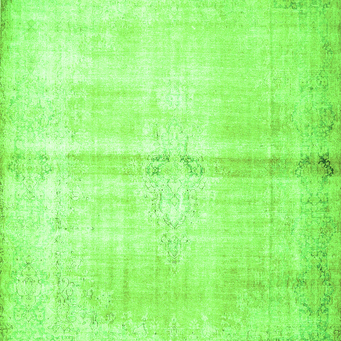 Serging Thickness of Machine Washable Persian Green Traditional Area Rugs, wshtr762grn