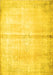 Machine Washable Persian Yellow Traditional Rug, wshtr762yw