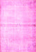 Machine Washable Persian Pink Traditional Rug, wshtr762pnk