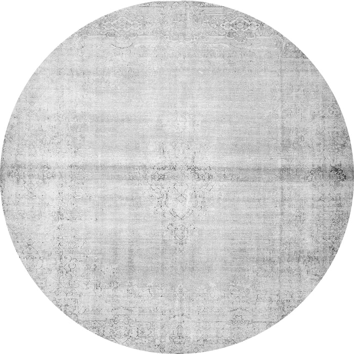 Square Persian Gray Traditional Rug, tr762gry