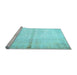 Sideview of Machine Washable Persian Light Blue Traditional Rug, wshtr762lblu