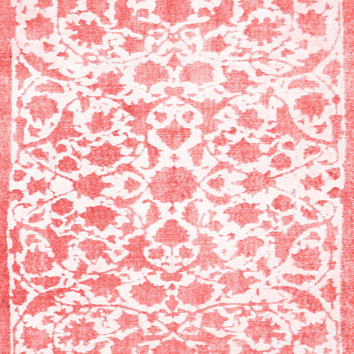 Machine Washable Persian Red Traditional Rug, wshtr763red