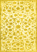 Machine Washable Persian Yellow Traditional Rug, wshtr763yw