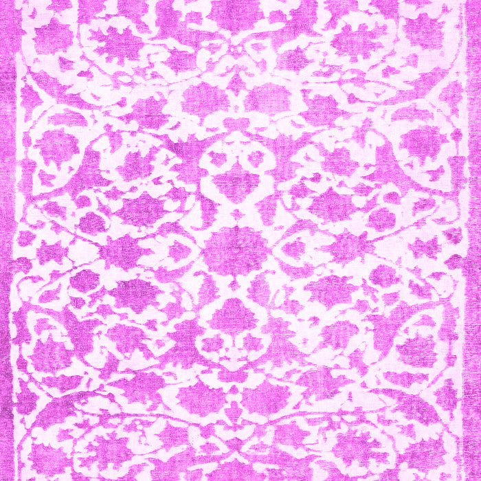 Machine Washable Persian Pink Traditional Rug, wshtr763pnk