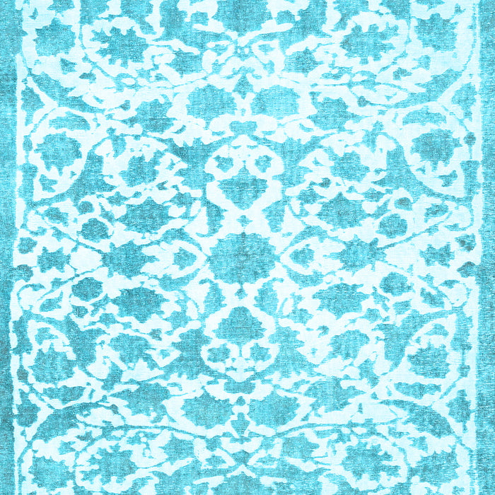 Machine Washable Persian Light Blue Traditional Rug, wshtr763lblu
