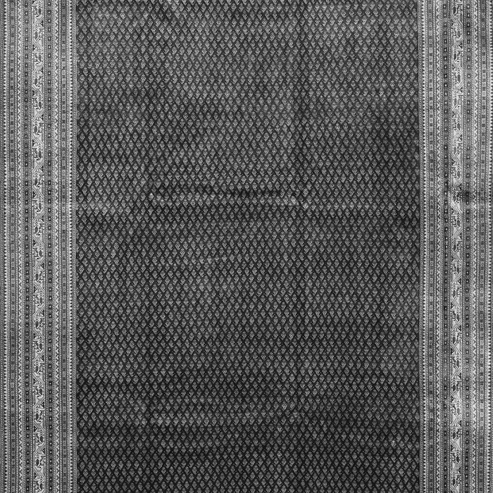 Serging Thickness of Machine Washable Persian Gray Traditional Rug, wshtr764gry