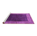 Sideview of Machine Washable Persian Purple Traditional Area Rugs, wshtr764pur