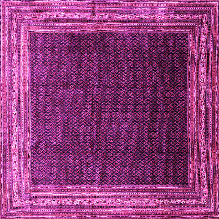 Square Persian Pink Traditional Rug, tr764pnk