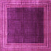 Square Persian Pink Traditional Rug, tr764pnk