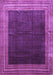 Machine Washable Persian Purple Traditional Area Rugs, wshtr764pur