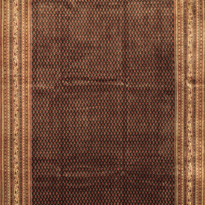Machine Washable Persian Brown Traditional Rug, wshtr764brn