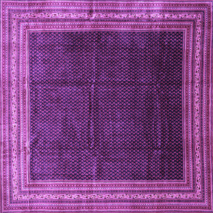 Square Persian Purple Traditional Rug, tr764pur