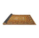 Sideview of Traditional Mahogany Brown Persian Rug, tr765