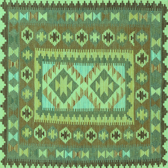 Square Persian Turquoise Traditional Rug, tr765turq