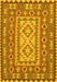 Machine Washable Persian Yellow Traditional Rug, wshtr765yw