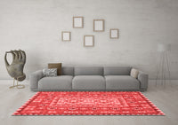 Machine Washable Persian Red Traditional Rug, wshtr765red