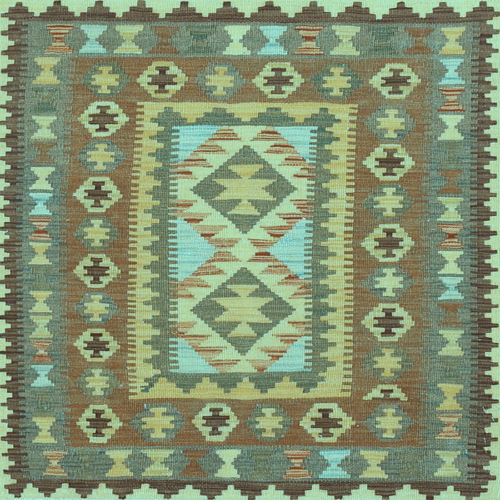 Square Persian Light Blue Traditional Rug, tr765lblu