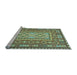 Sideview of Machine Washable Persian Light Blue Traditional Rug, wshtr765lblu