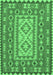 Machine Washable Persian Emerald Green Traditional Area Rugs, wshtr765emgrn