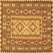 Square Persian Brown Traditional Rug, tr765brn