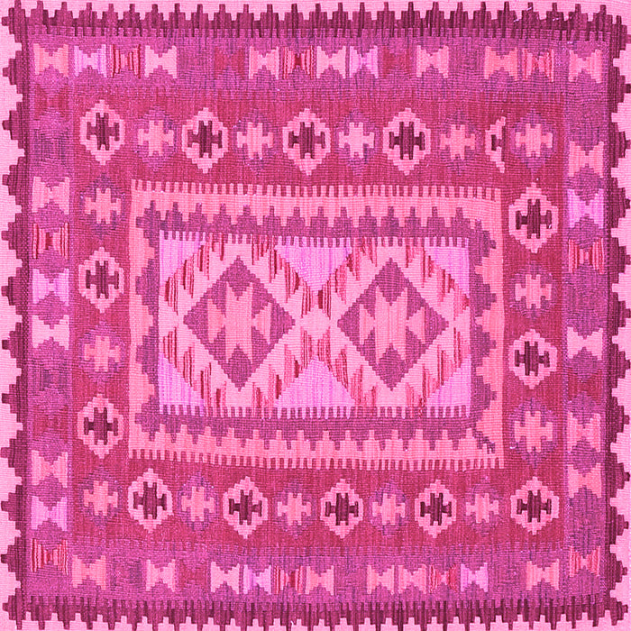 Square Persian Pink Traditional Rug, tr765pnk