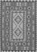 Serging Thickness of Machine Washable Persian Gray Traditional Rug, wshtr765gry