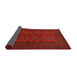 Sideview of Traditional Saffron Red Persian Rug, tr766