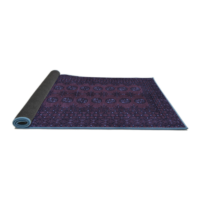 Sideview of Persian Blue Traditional Rug, tr766blu