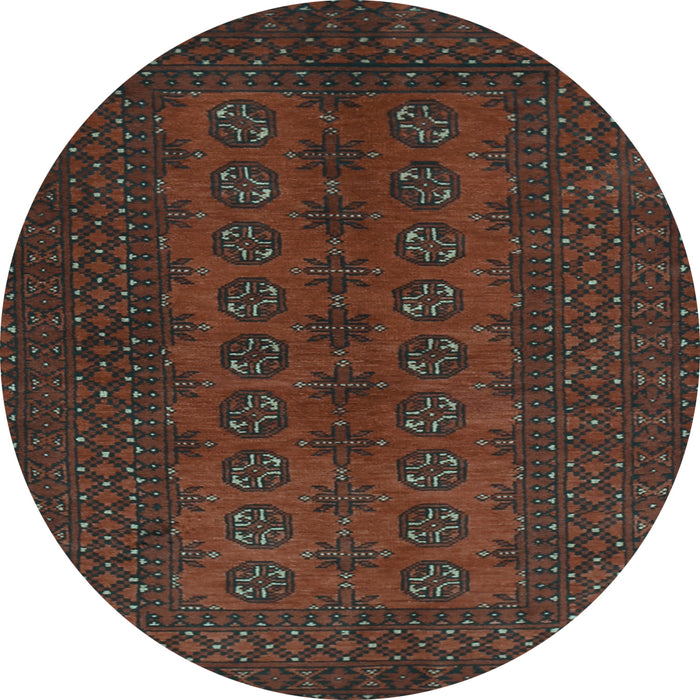Round Machine Washable Persian Light Blue Traditional Rug, wshtr766lblu