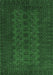 Machine Washable Persian Emerald Green Traditional Area Rugs, wshtr766emgrn