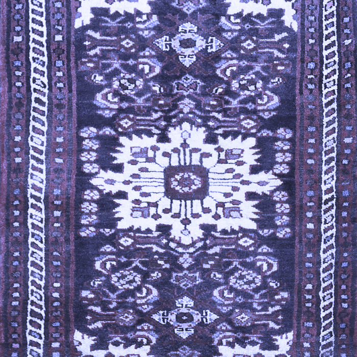 Machine Washable Persian Blue Traditional Rug, wshtr768blu