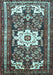 Machine Washable Persian Light Blue Traditional Rug, wshtr768lblu