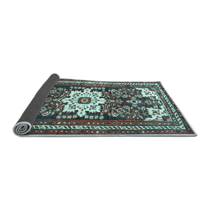 Sideview of Persian Light Blue Traditional Rug, tr768lblu