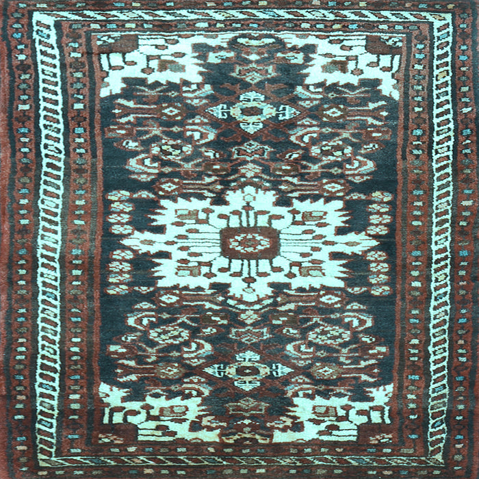 Square Persian Light Blue Traditional Rug, tr768lblu